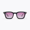 UV GLASSSES Black Square Sunglasses with Pink Gradient Lenses