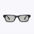 UV GLASSSES Dark Grey Rectangular Sunglasses