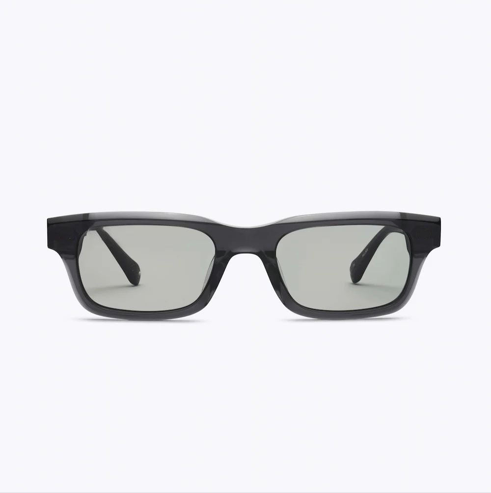 UV GLASSSES Dark Grey Rectangular Sunglasses