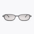 UV GLASSSES Slim Grey Oval Sunglasses